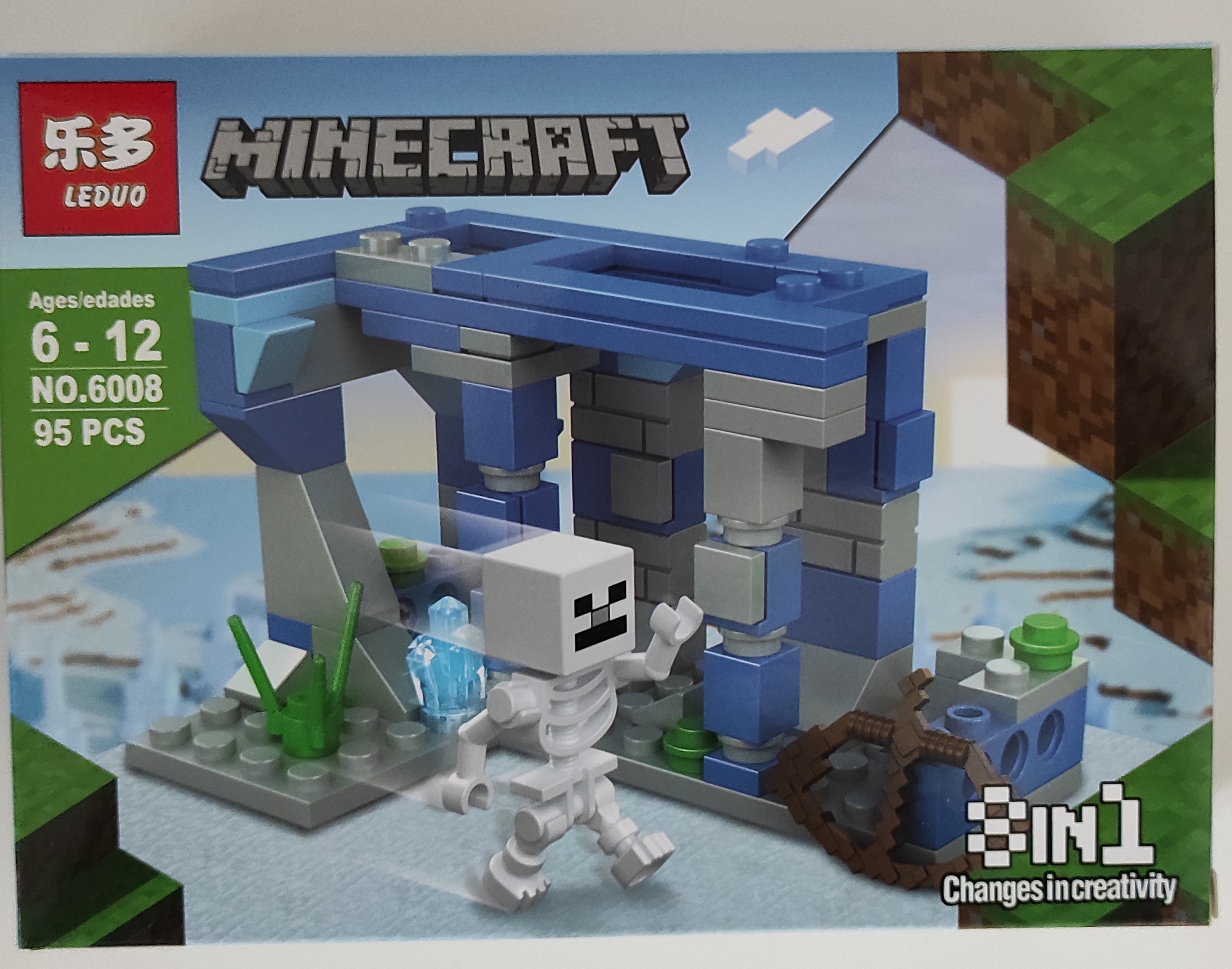 Stavebnice Minecraft 95 dílků No.6008