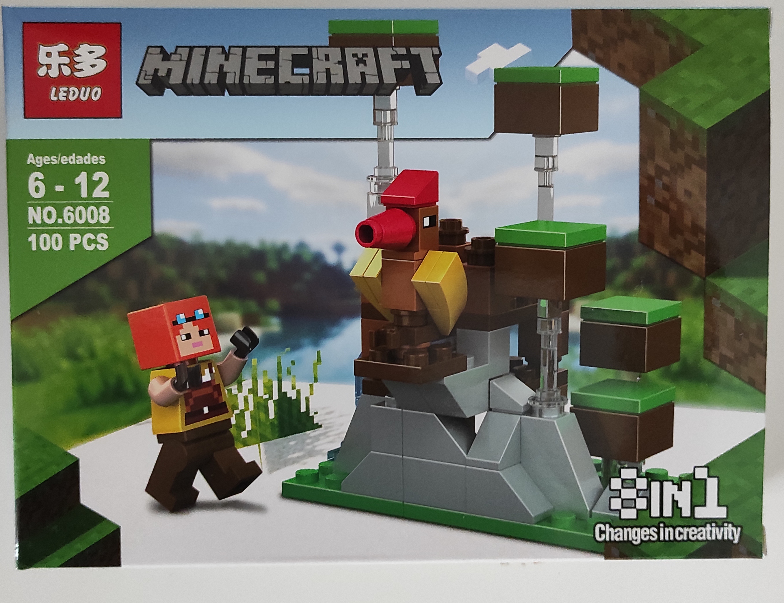 Stavebnice Minecraft 100 dílků No.6008