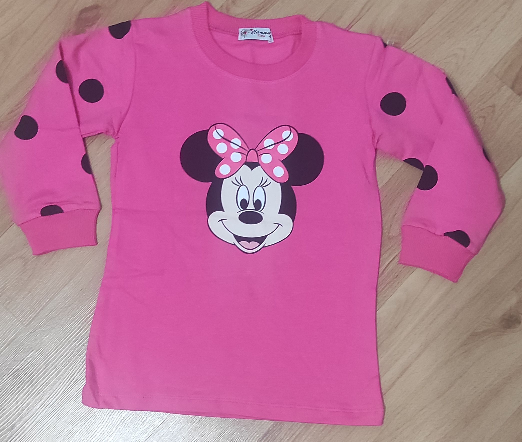 Zateplené podzimní šaty Minnie malinová 