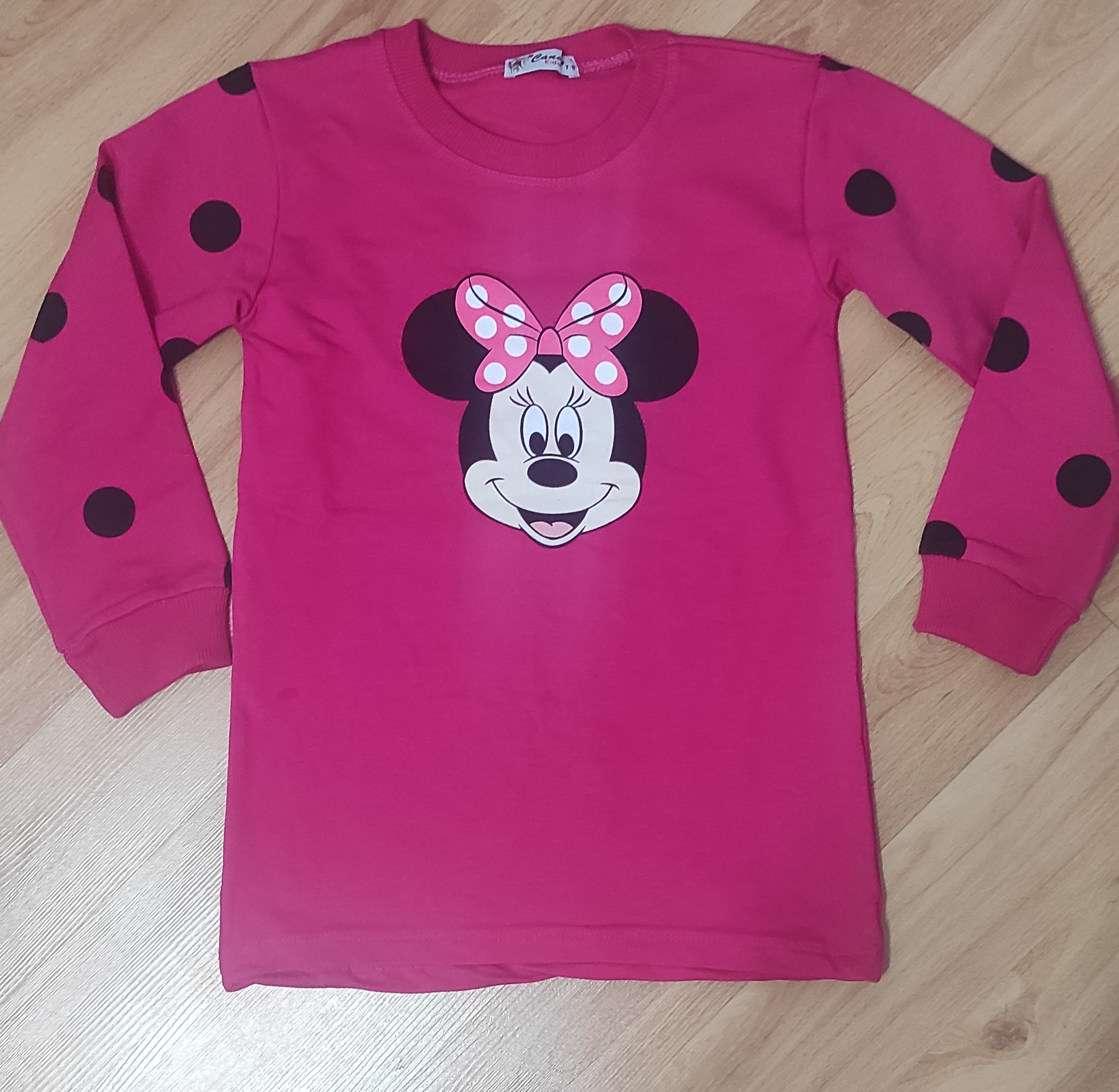 Zateplené podzimní šaty Minnie vínová 