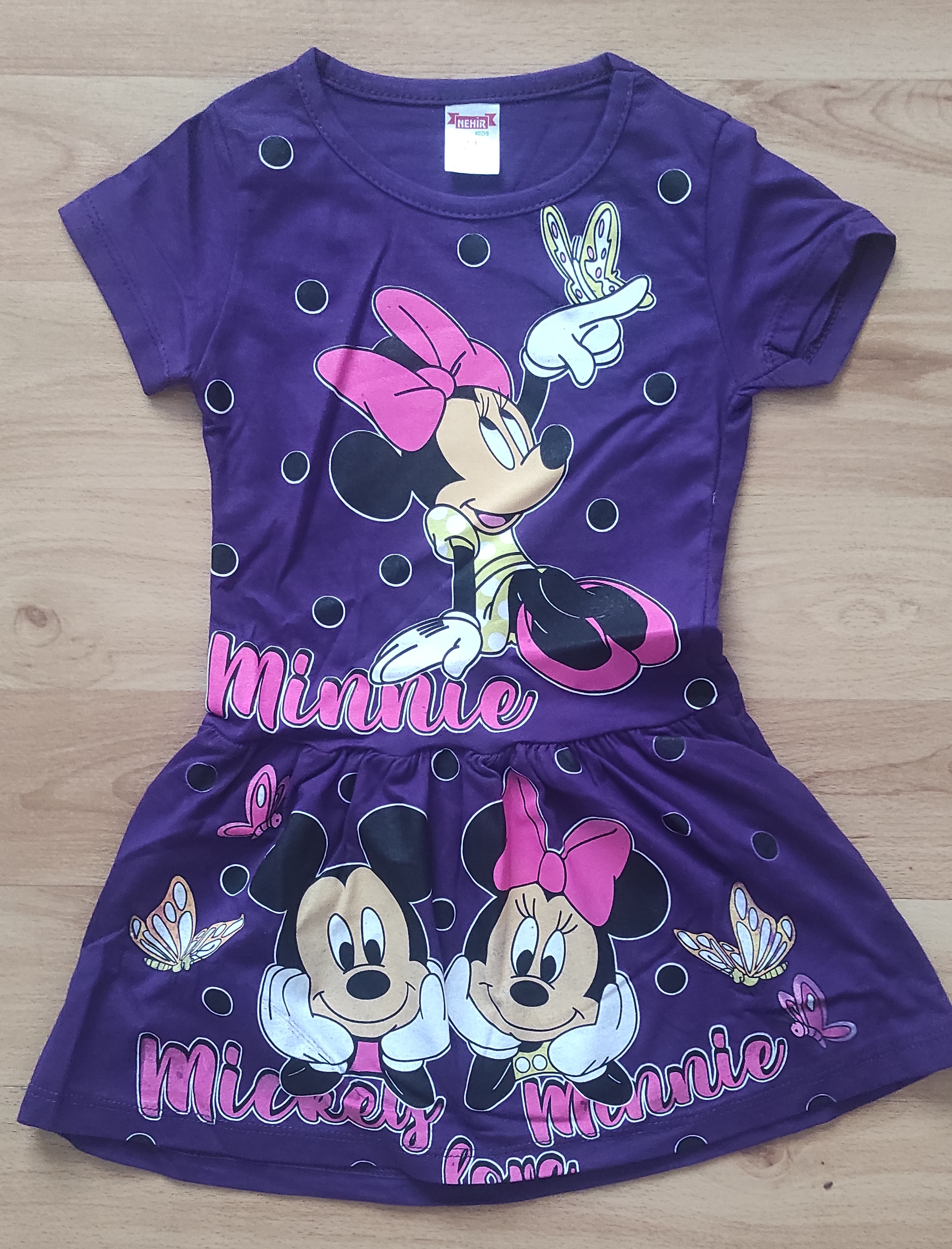 Letní šatičky Minnie fialová 
