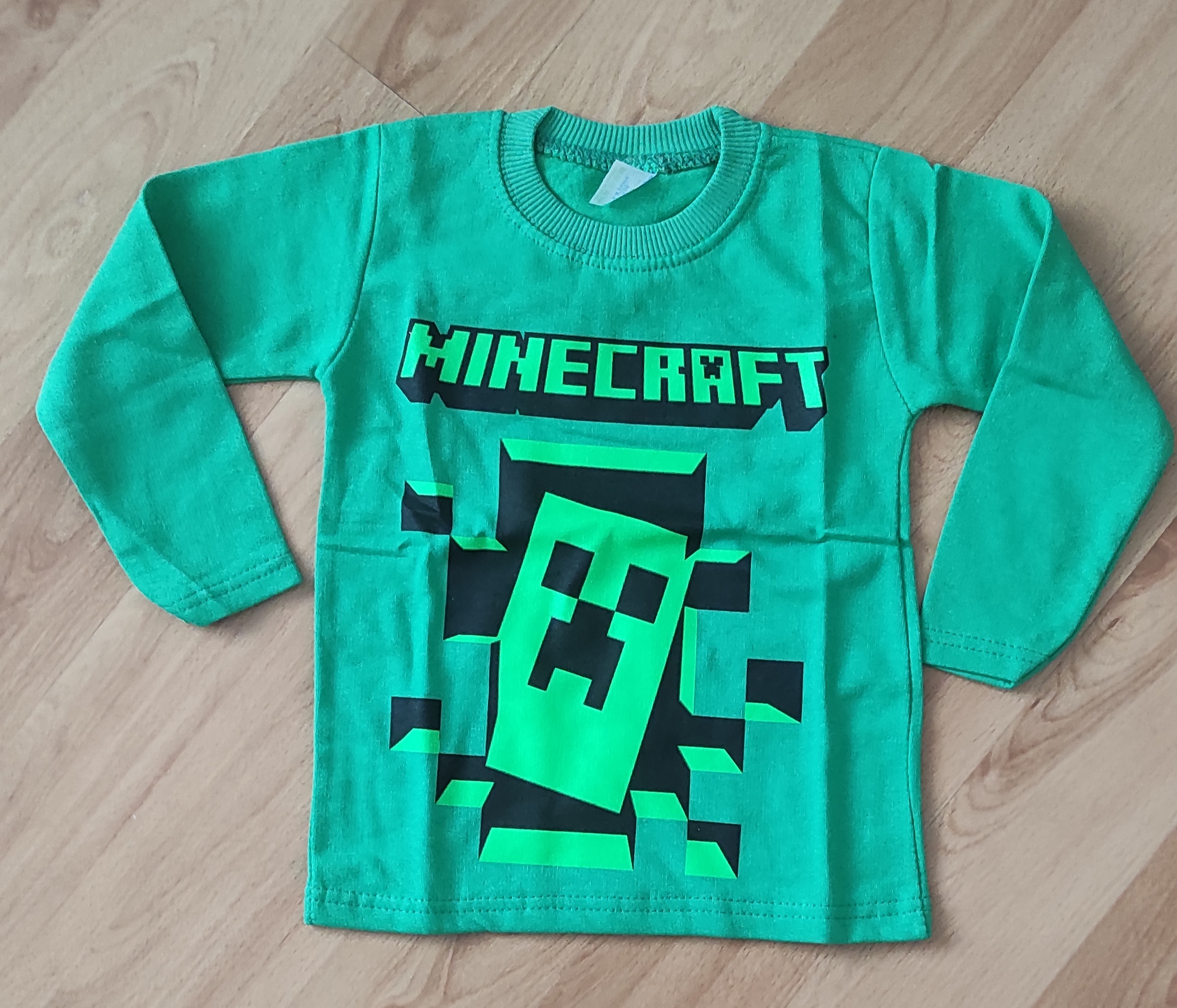 Mikina Minecraft zelená 