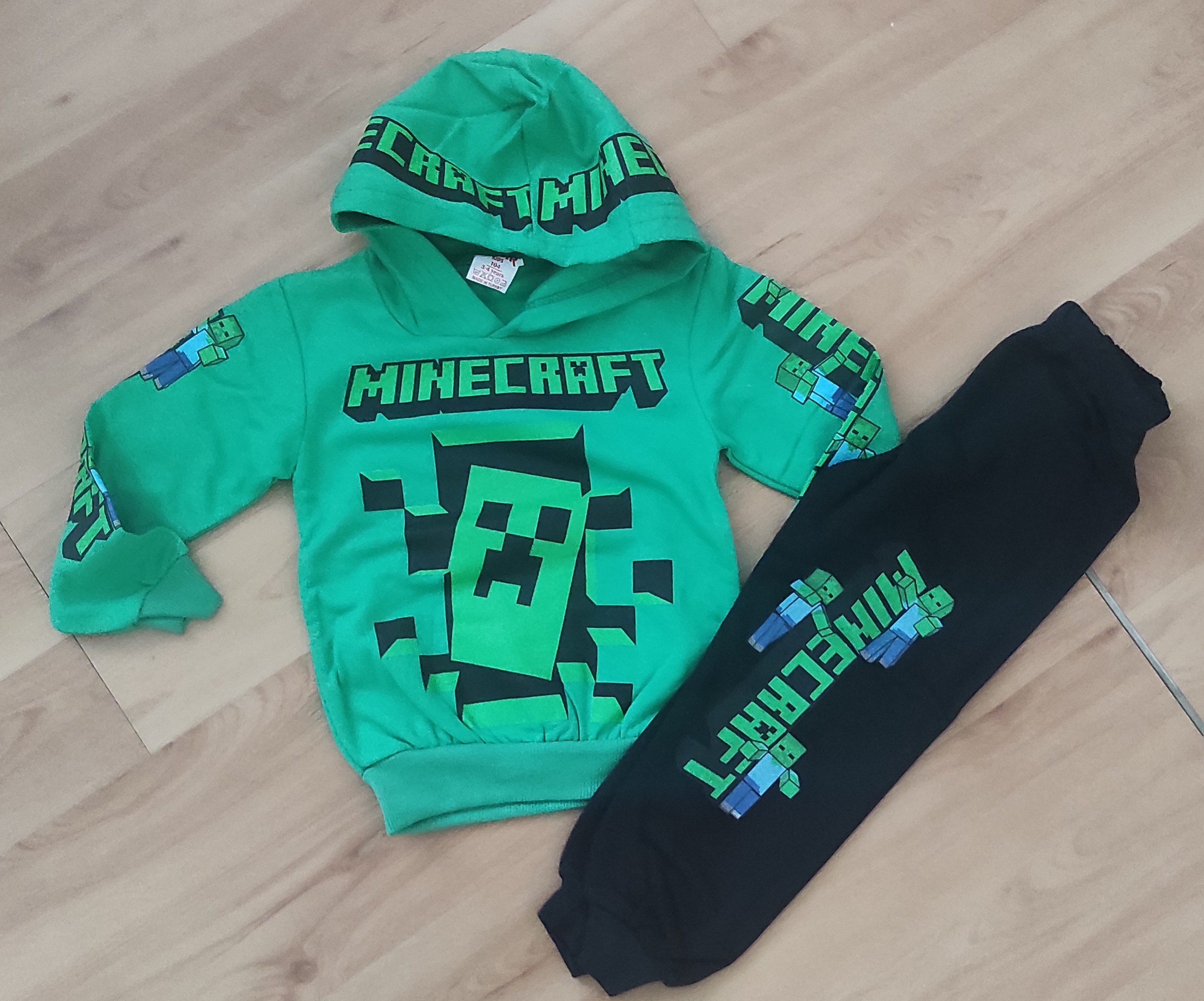 Komplet Minecraft zelená 