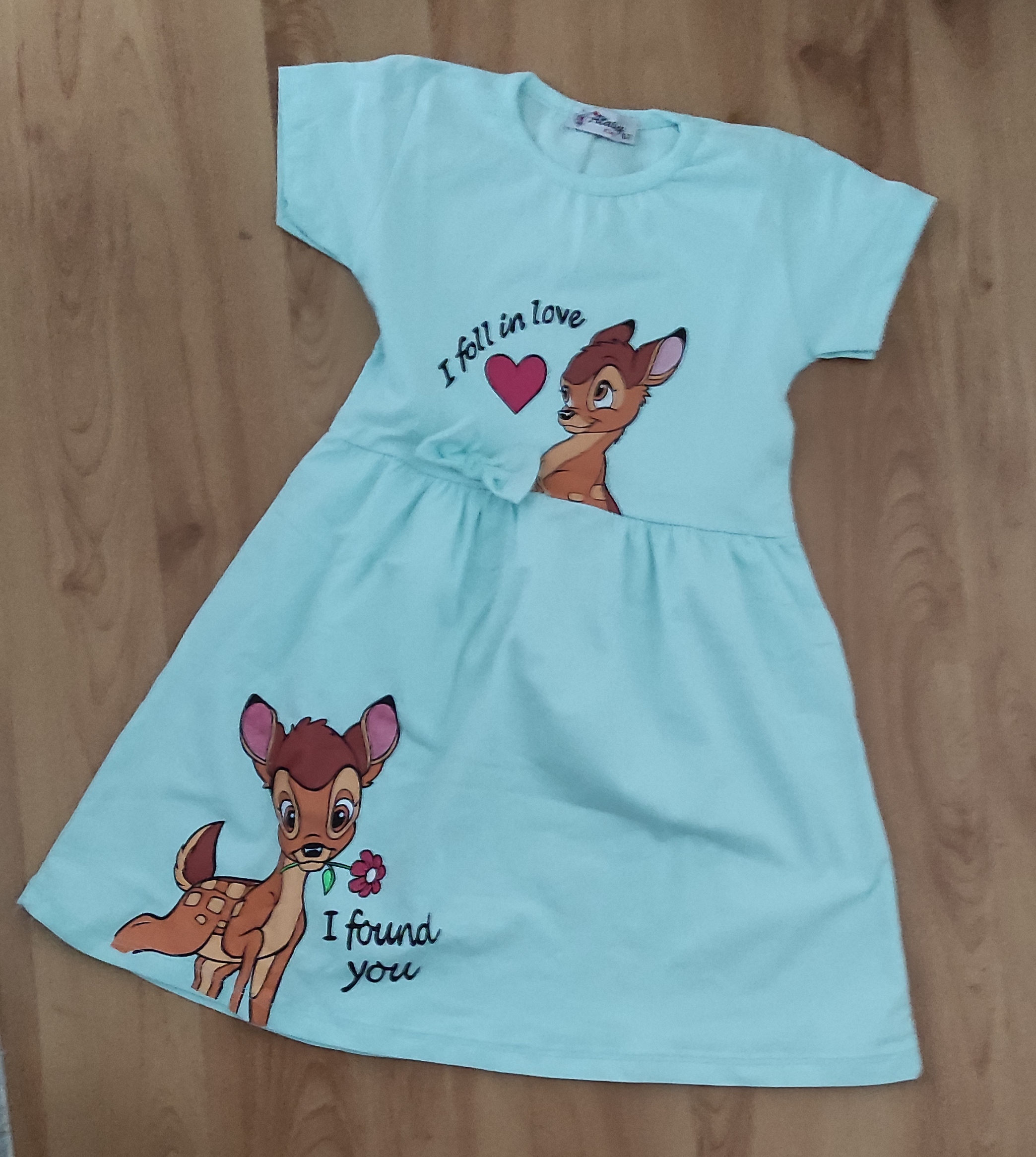 Šatičky Bambi tyrkys 