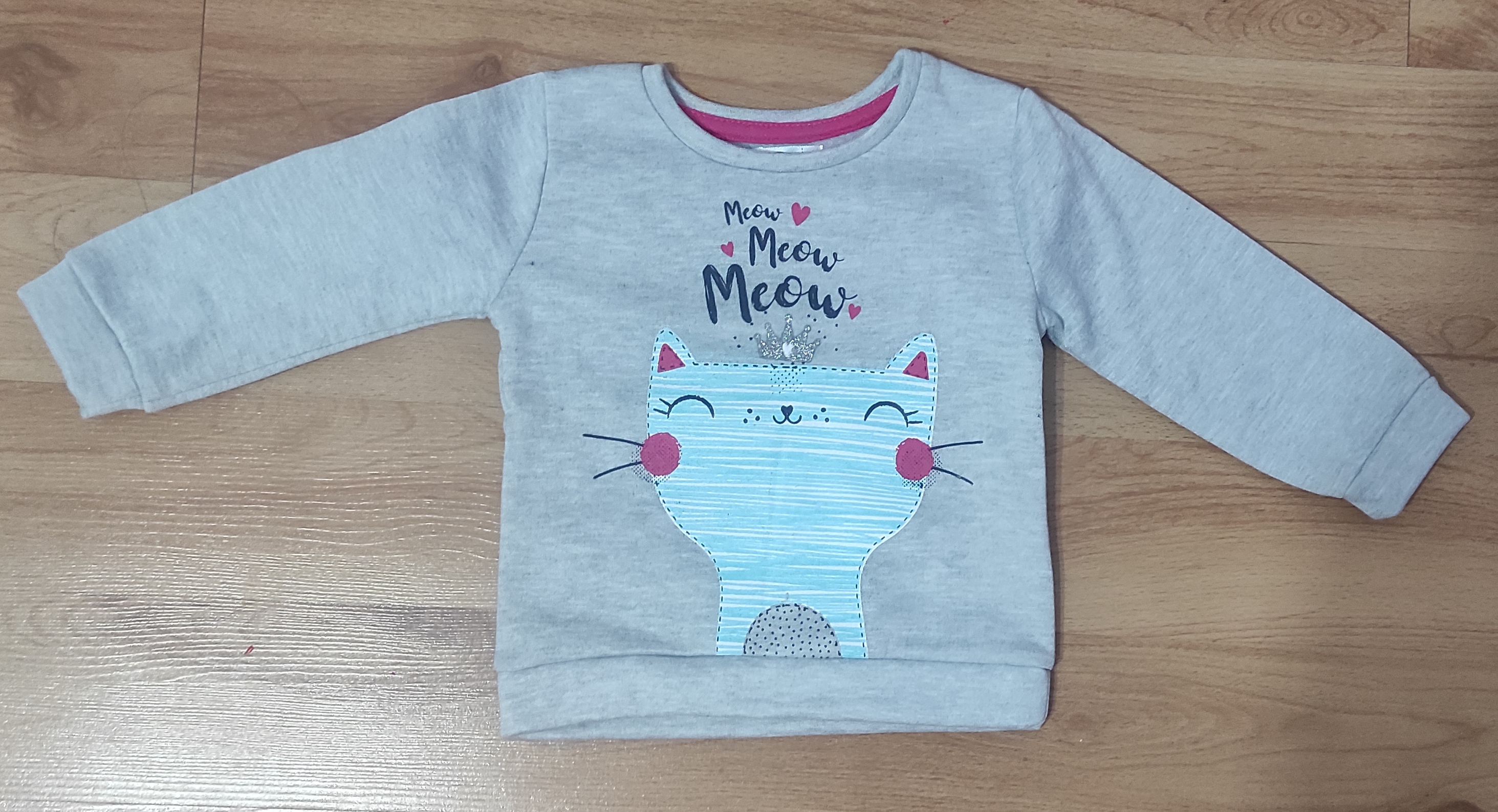 Mikina Kočka Meow vel.74