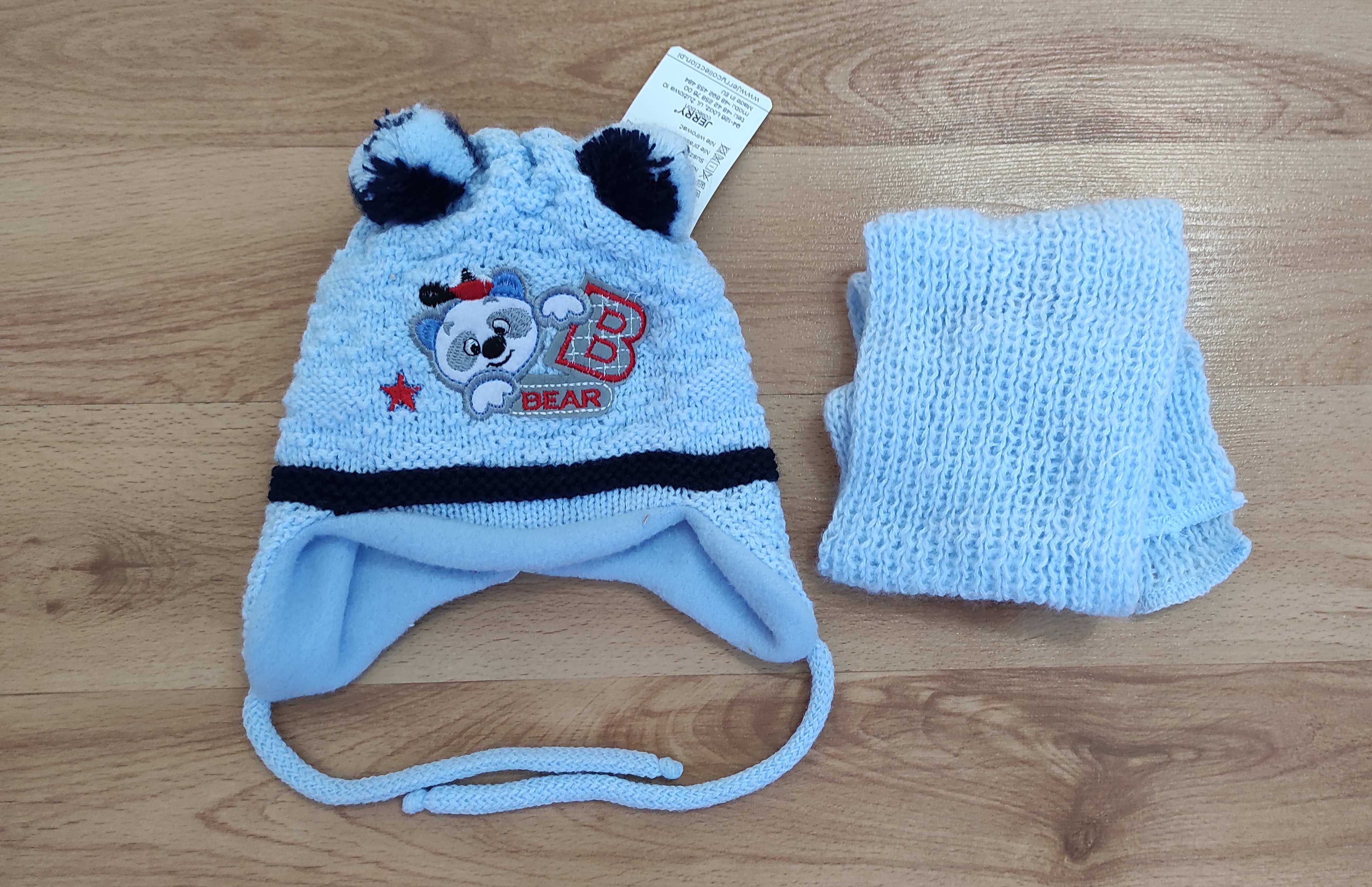 Baby čepice a nákrčník 0-12M 