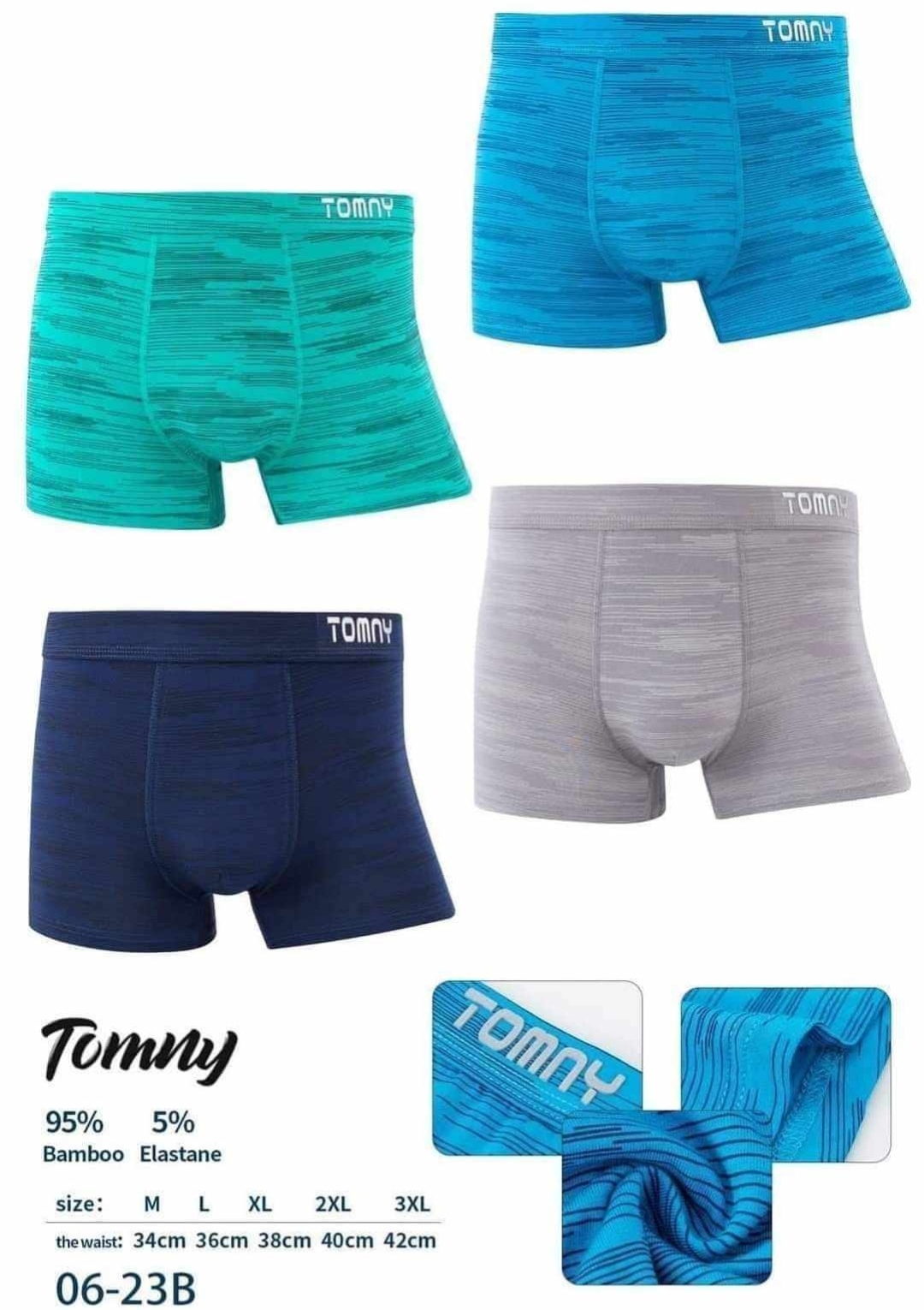 Boxerky pánské Tommy zelené 