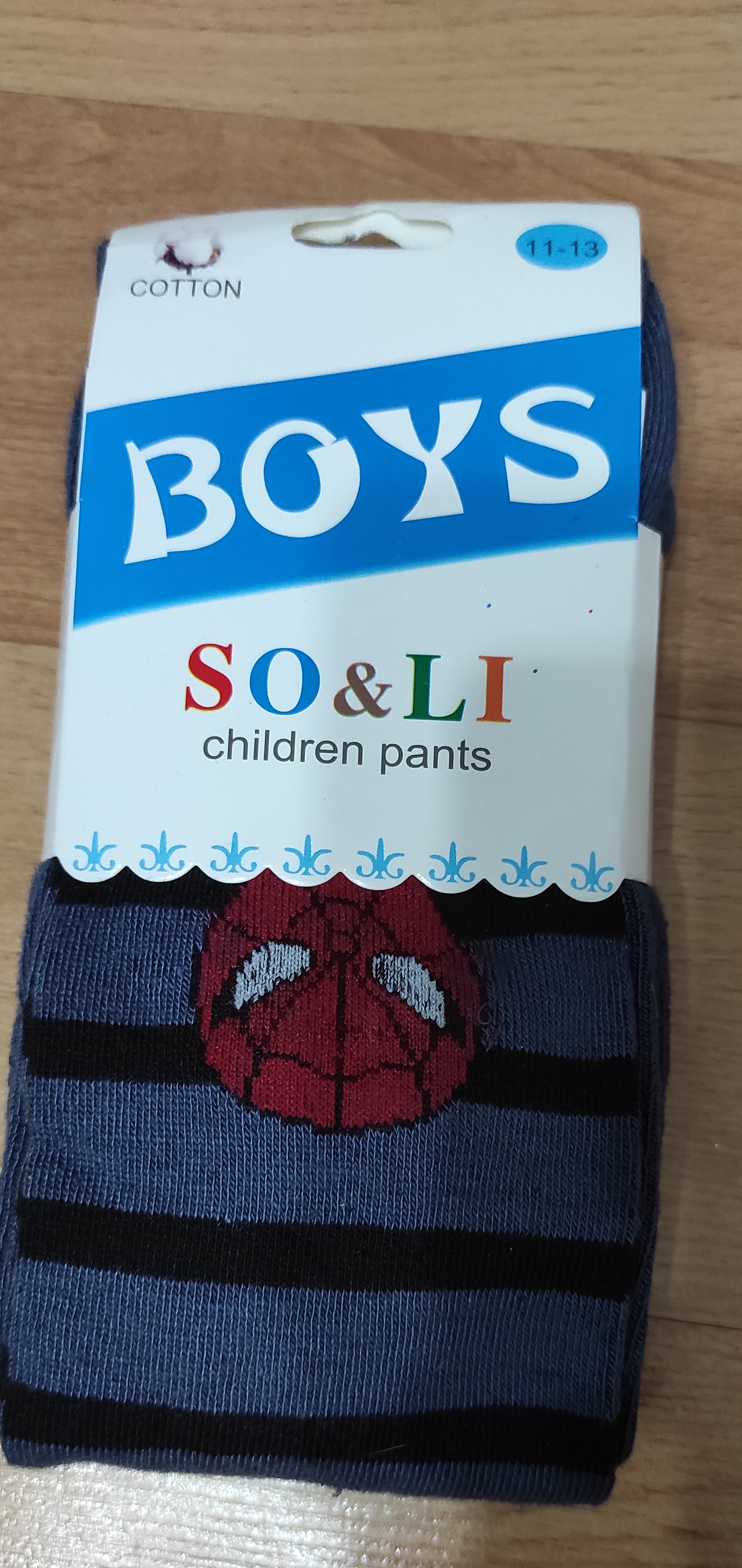 Pruhované punčocháče Spiderman vel.11-13