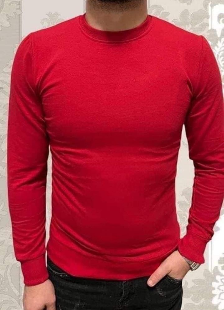 Červená mikina bavlněná 