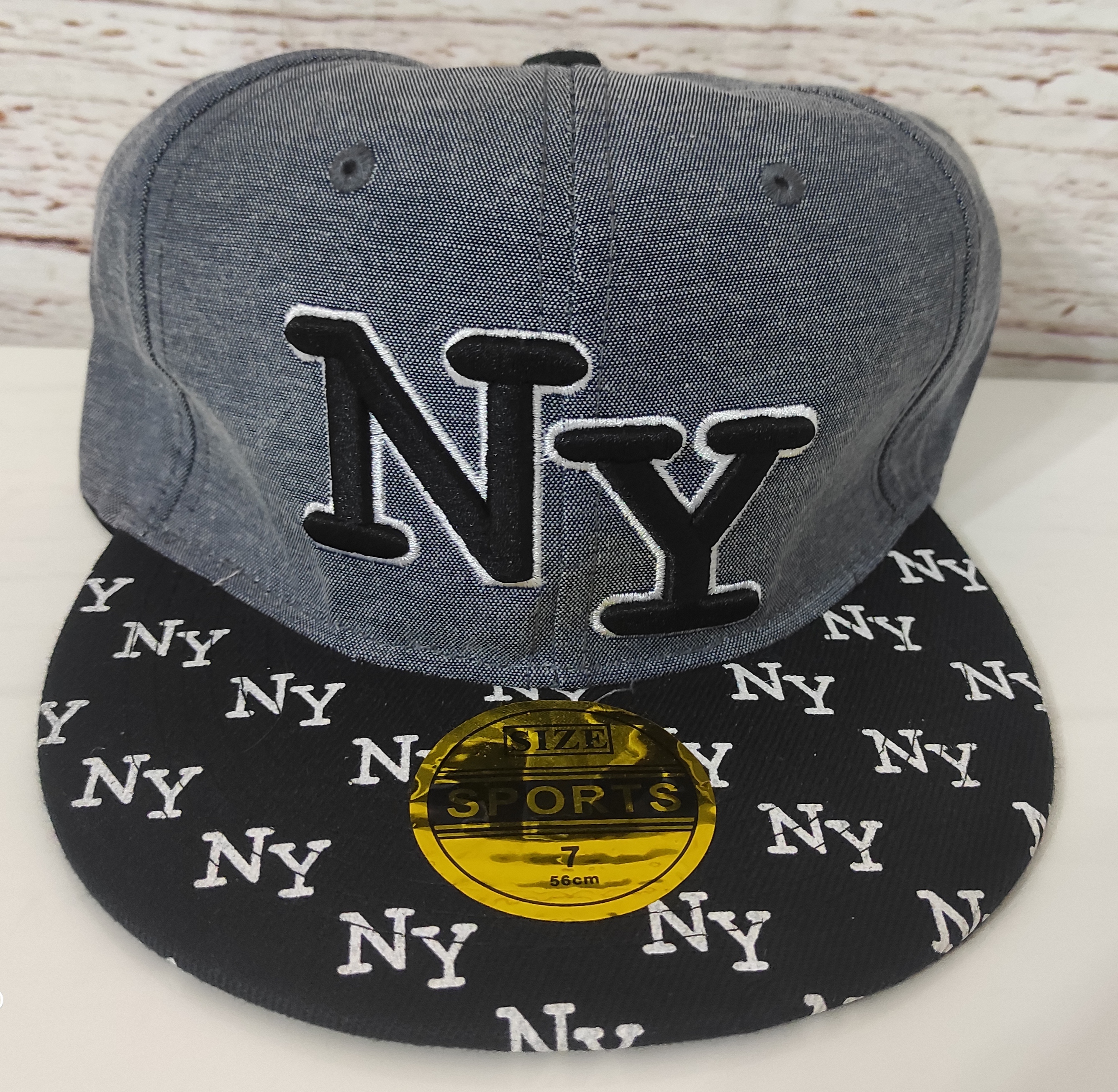 Kšiltovka NY písmenka cerna vel. 56 snapback