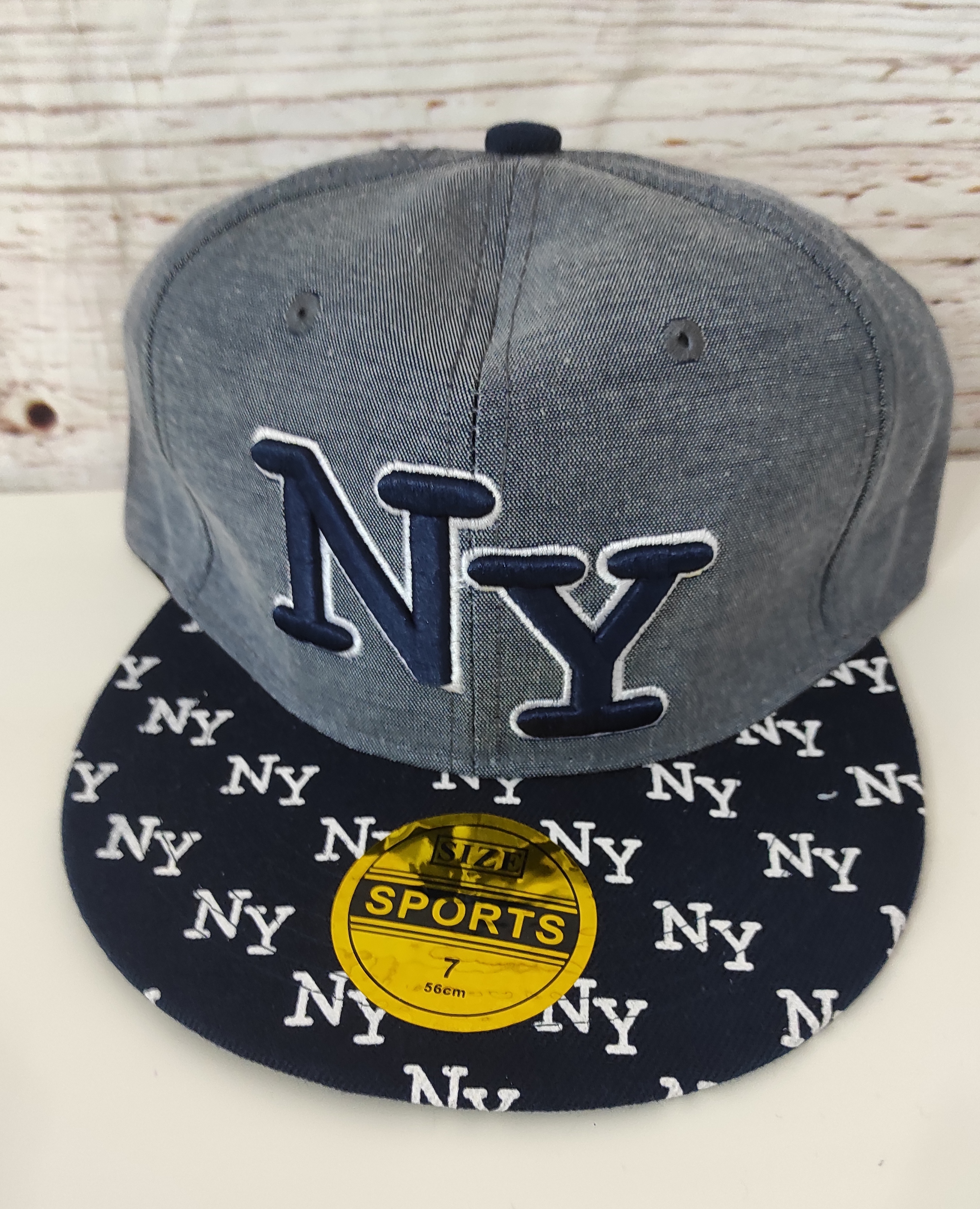 Kšiltovka NY písmenka TM.modra vel. 56 snapback
