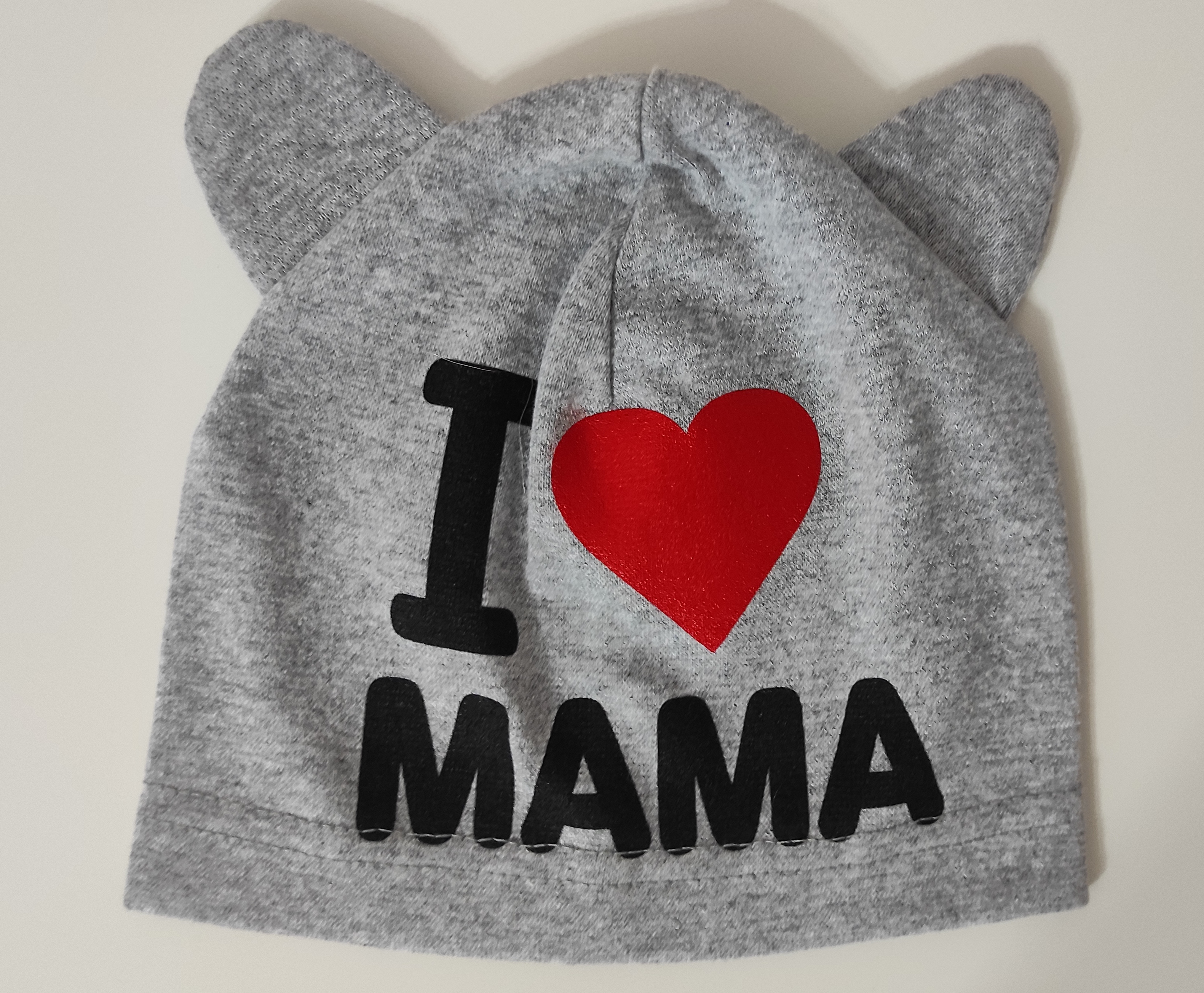 Čepice I love máma s oušky