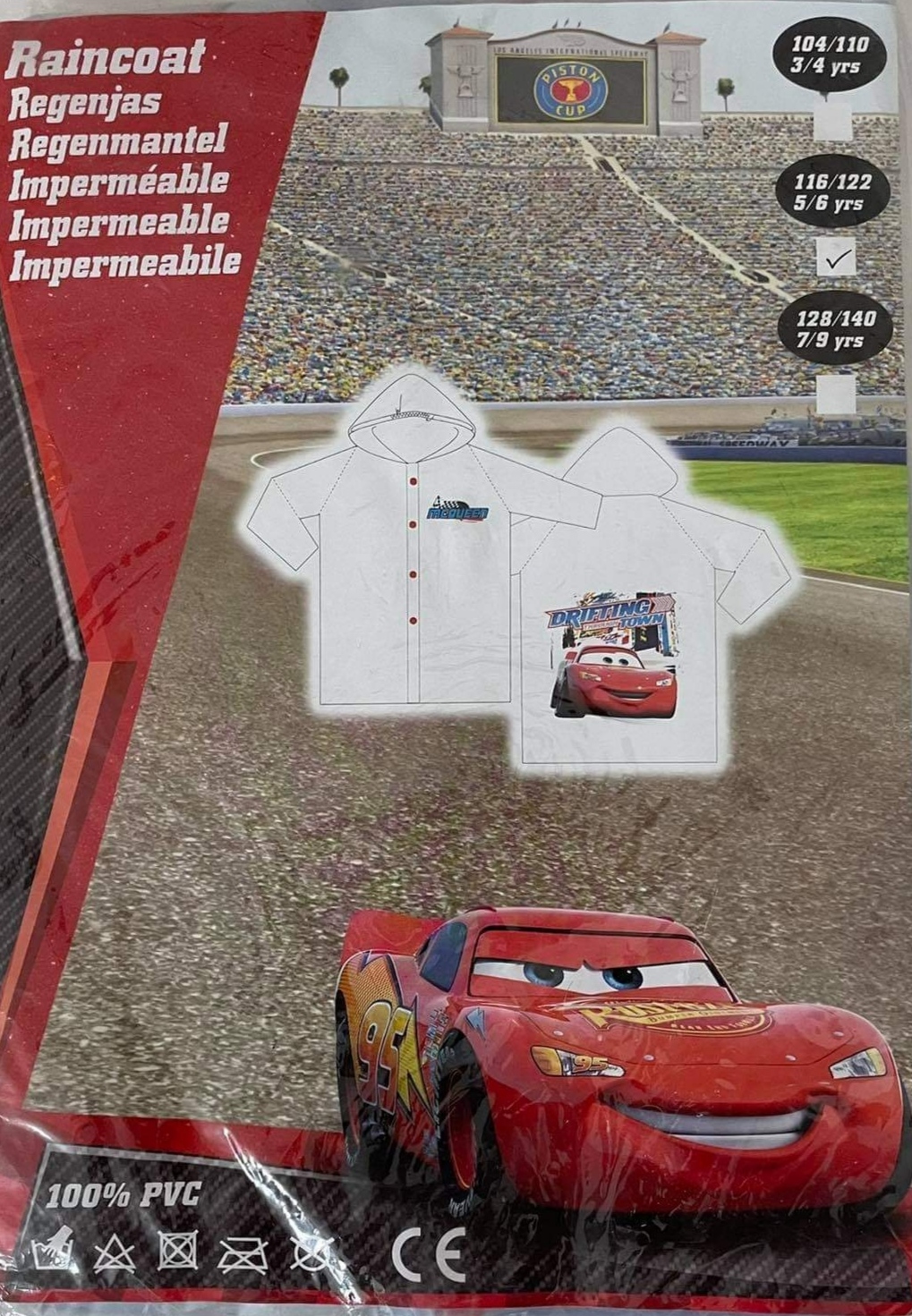 Pláštěnka Cars 116/122