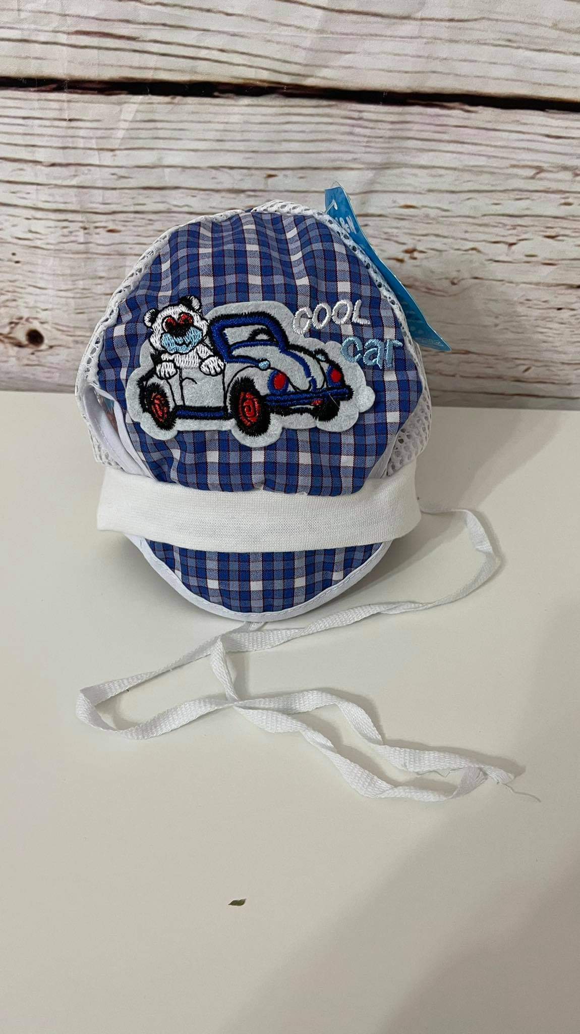 Vzdušná čepička s autíčkem vel.40